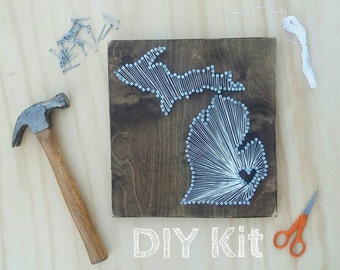 DIY Minnesota String Art Kit State String Art Kit Minnesota