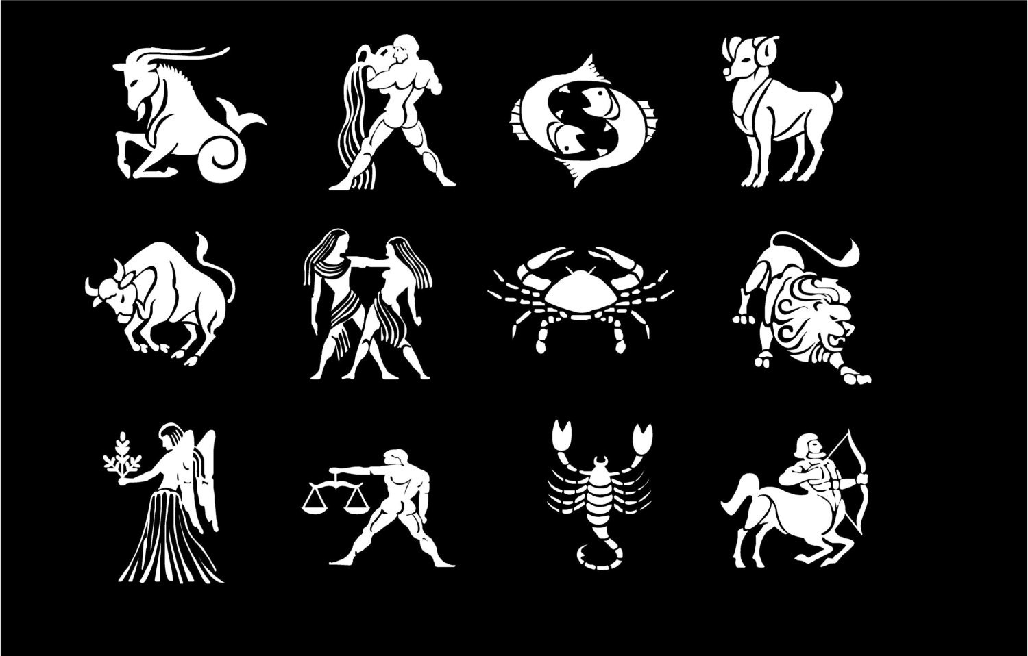 Zodiac Decals Zodiac Symbol Custom Vinyl Decal Sticker car