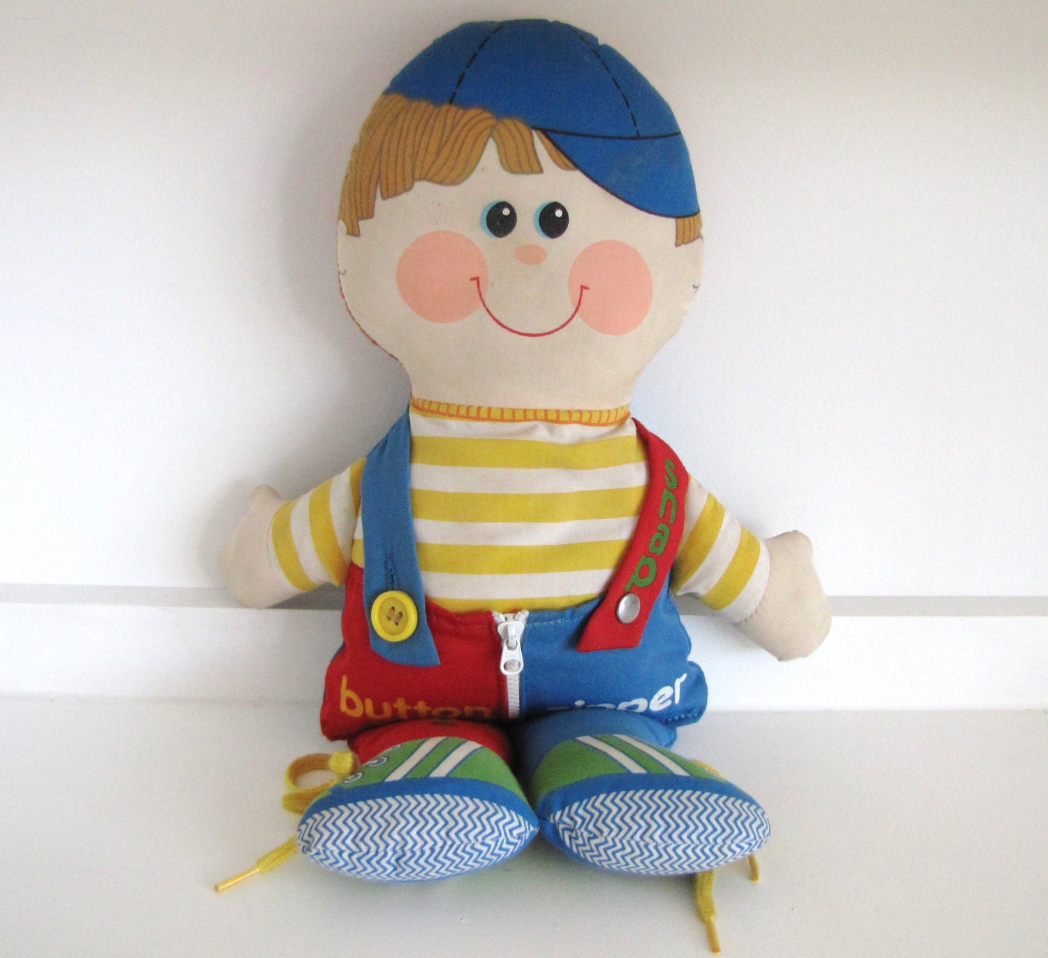 Vintage 1983 Playskool Childs Learning Soft Toy Dapper Dan