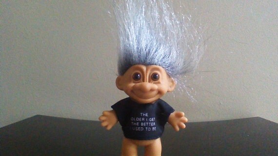 troll doll gray hair