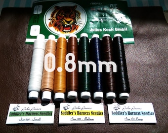 Tiger Thread 0.8mm - Ritza 25 - Free Shipping + Lowest Price - Waxed Braided Polyester - Leather Hand Stitching - Tiger Thread
