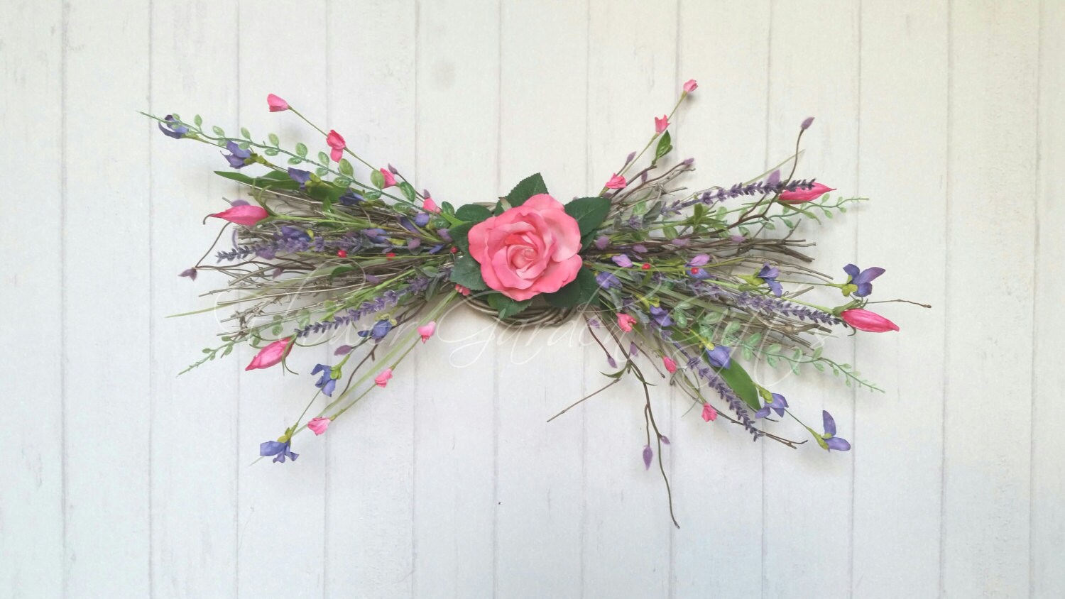 ROSE WILDFLOWER SWAG Small Swag Rose Swag by FlowerGardenGifts