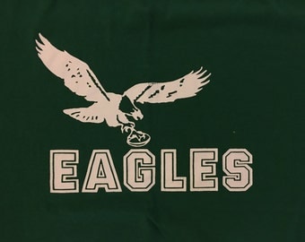 vintage 70s Philadelphia Eagles Graphic t-shirt L * Made in the USA