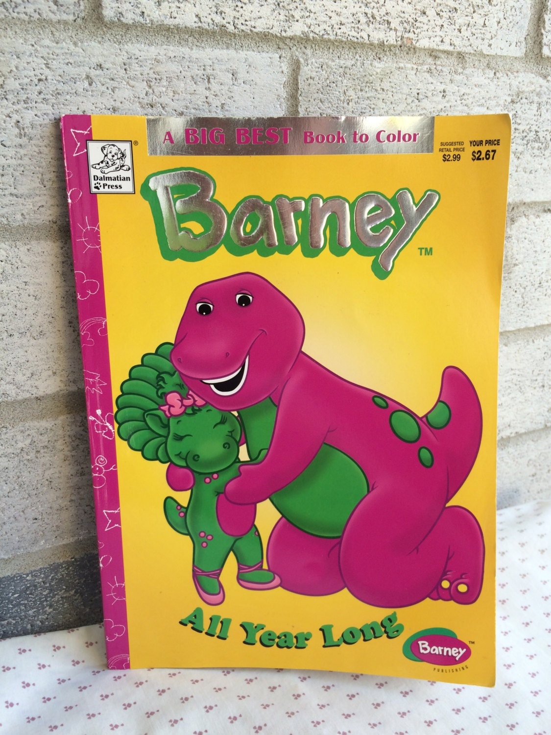 Barney Better than Ever Coloring book Barney book Barney