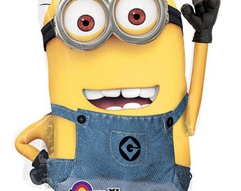 Despicable Me Balloon, Minions Balloon, Minion Dave, Fun Balloon, Party Balloon, Party Decoration, Birthday Party, Kids Party, Large Balloon