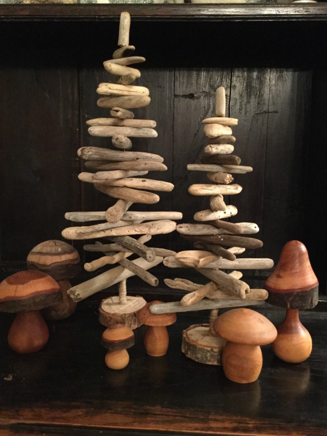 Set of 2 Driftwood Trees Northern California Drift wood