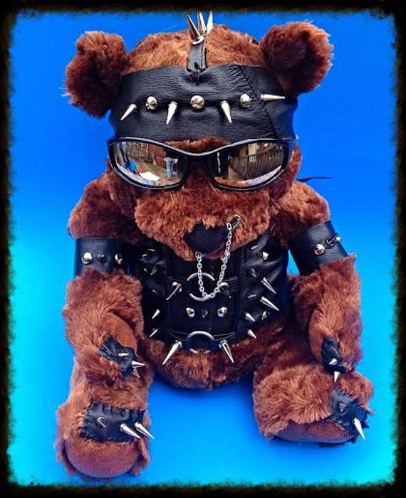 teddy bear with spikes