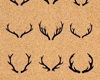Deer Antler SVG, Deer Horns vector graphic, Deer Antler clipart , svg files, ID#CL7