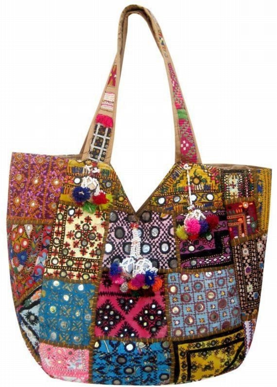 Items similar to Vintage banjara bags -vintage sari bags Banjara bag ...