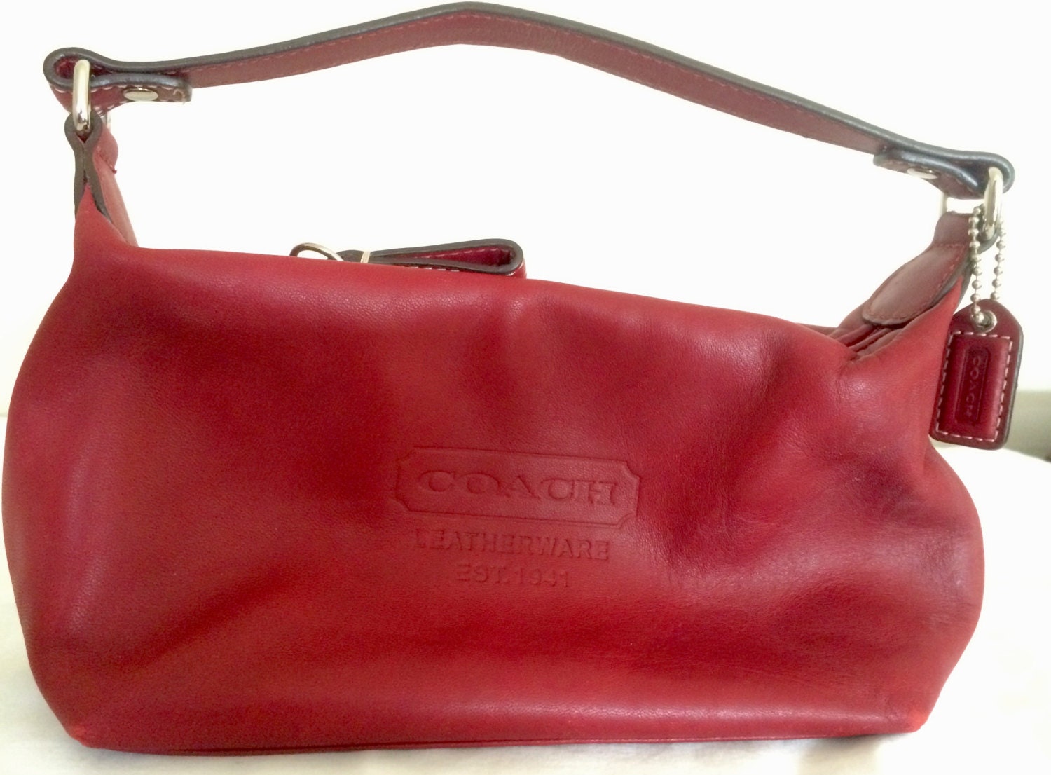 Vintage Coach Small Red Handbag