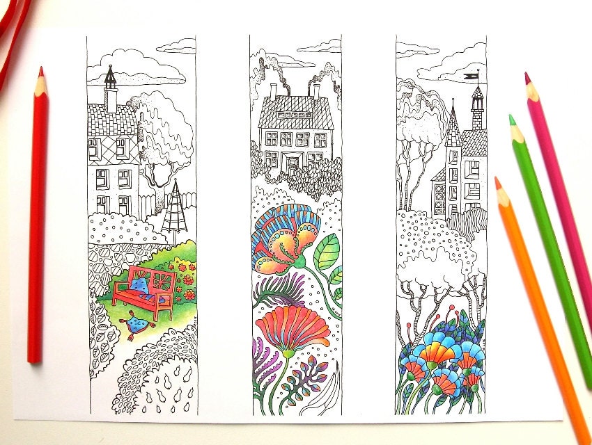 printable bookmarks to color lineart coloring bookmarks pdf