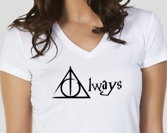 always shirt,harry potter shirt,harry potter tshirts,womens shirt,womens tee,womens tshirts,womens tee,women's tshirts,SiZE:S/M/L