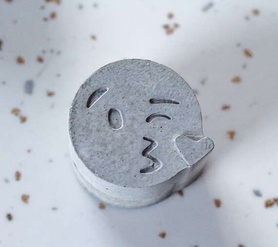 Concrete emoji of 8 smiley face by BrokenRainbowBling