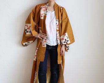 Items similar to Opulent Japanese Vintage Kimono Duster Jacket c 1950 ...