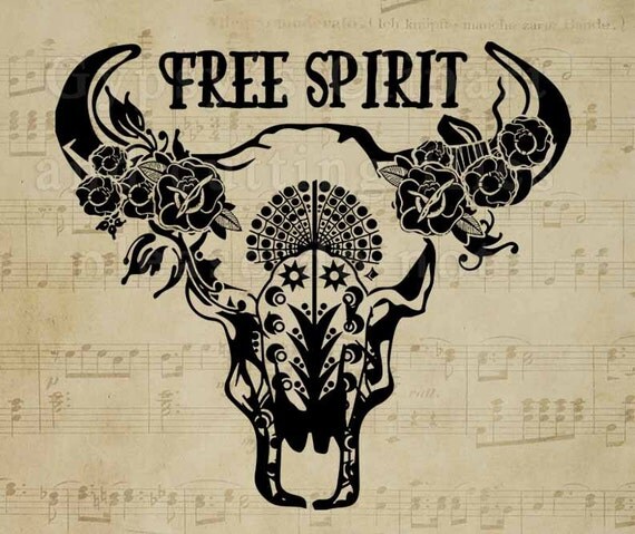 Download Bison Skull SVG Cow Skull Gypsy Soul Wild Child Free