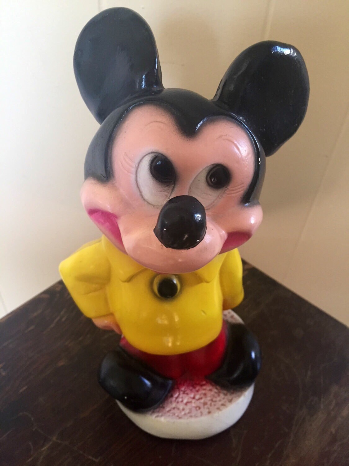 mickey mouse plush piggy bank