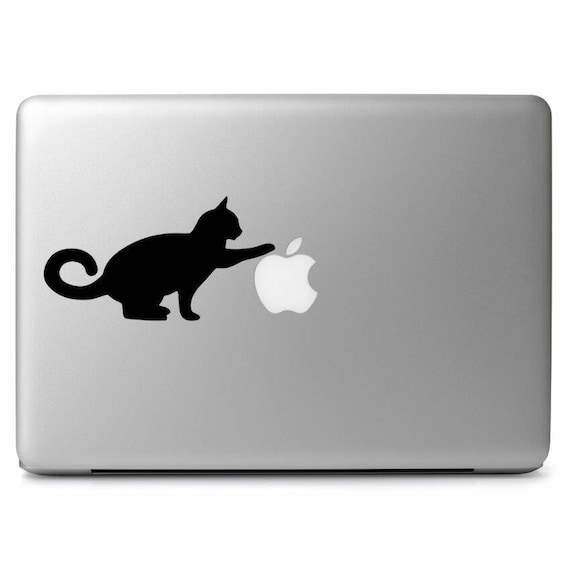 cat macbook sticker