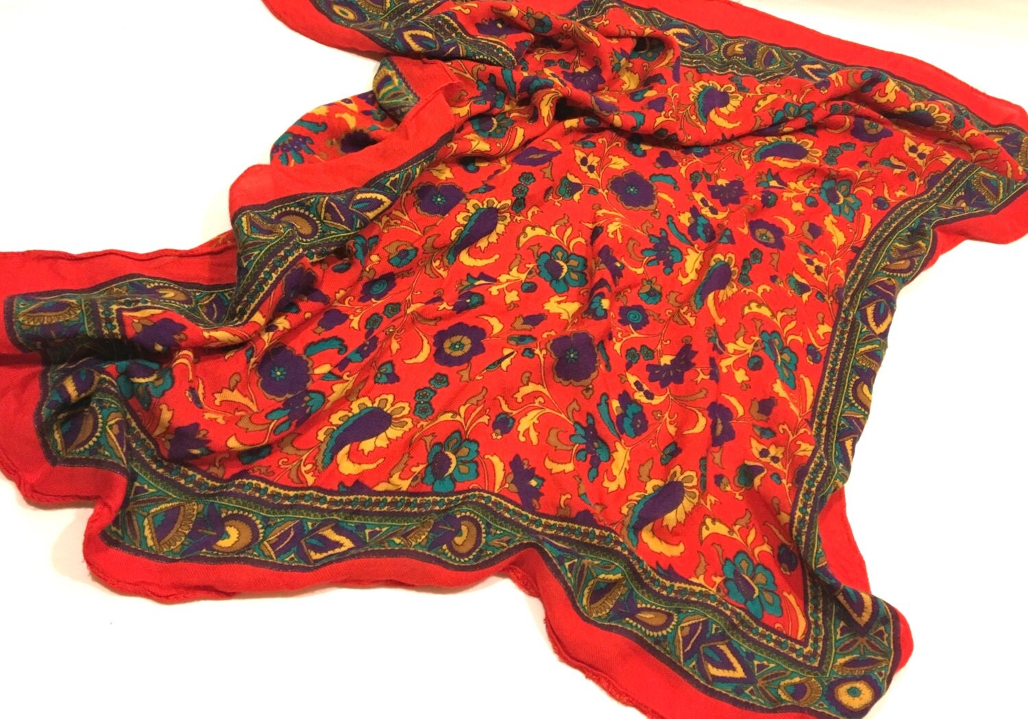 Vintage Head Scarf Driving Scarf Vintage Italian by vailboutique