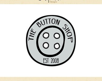 Premade Logo & Watermark // The Button Shop // Handmade Business // Solipandi Design Studio // #010