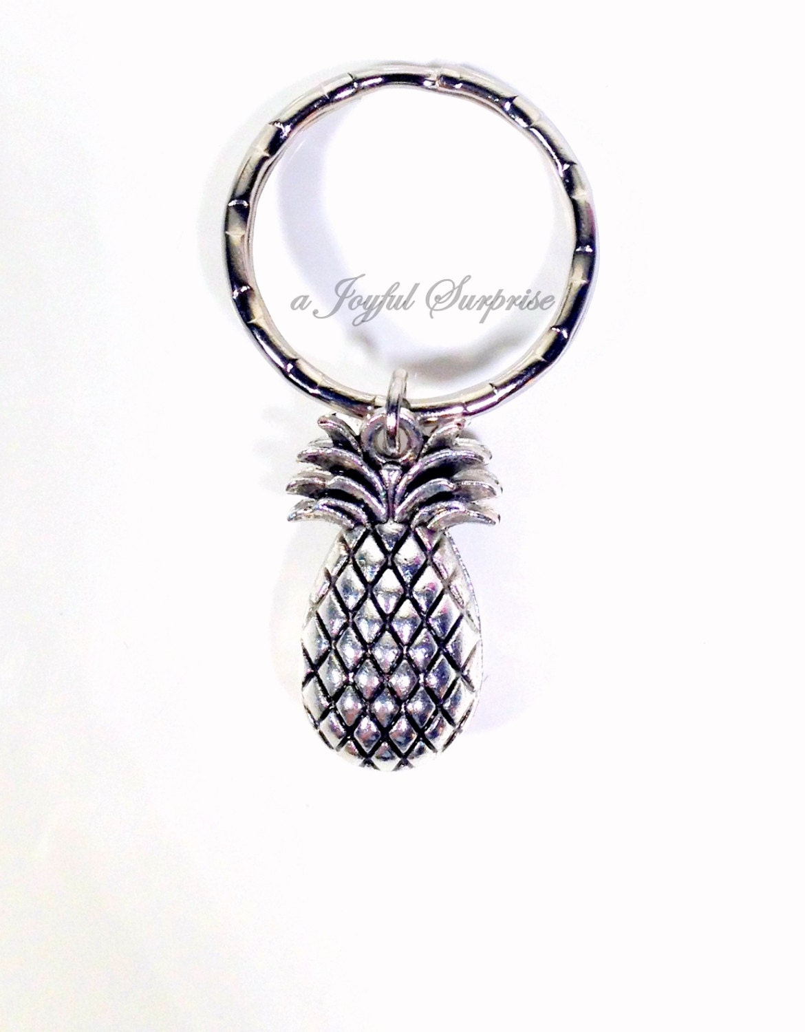 mini pineapple pop it keychain