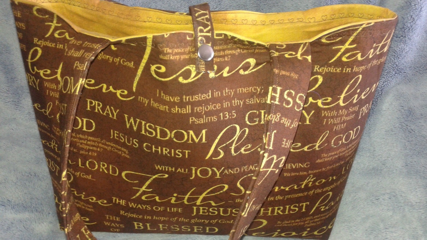 Jesus material tote bags bible study bags womens by mimistuff1234