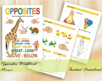 Preschool worksheets | Etsy