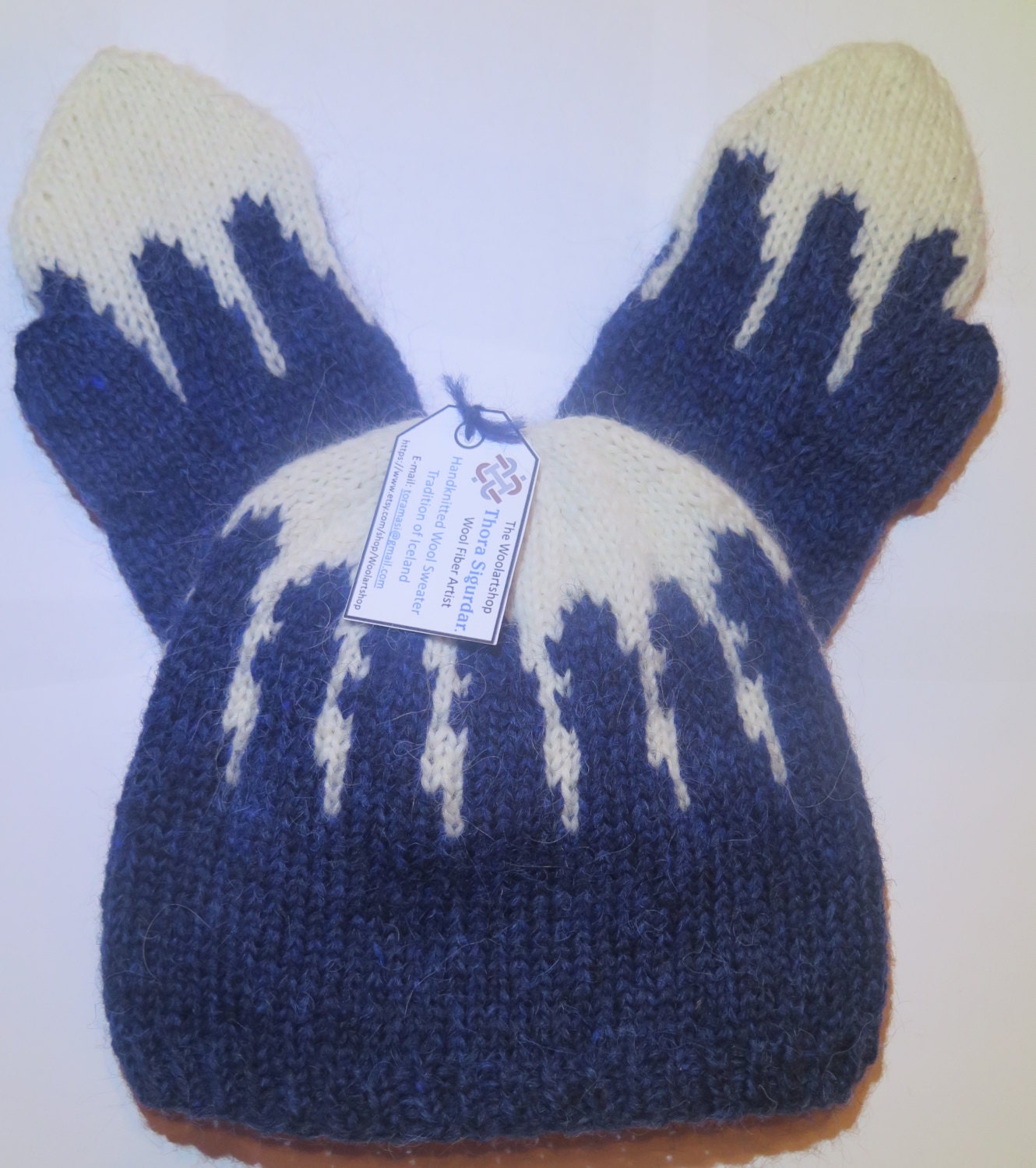 Icelandic Knit Winter Hat & Mittens Type: ICICLES 5. Made