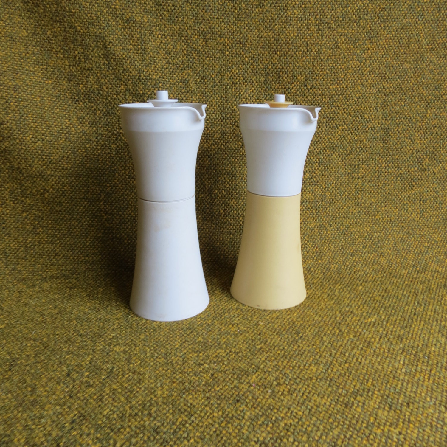 Vintage 1970s Tupperware Oil & Vinegar Cruets with Vacuum Seal