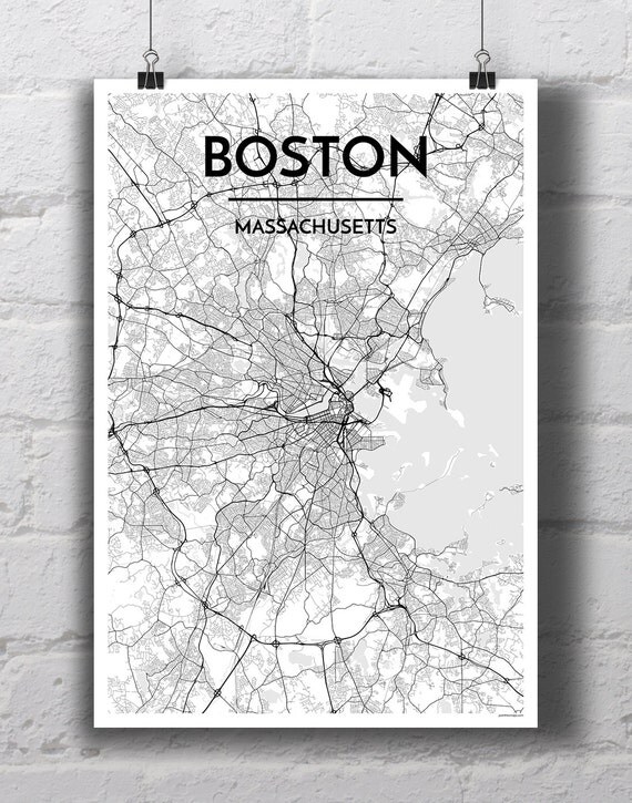 Black amp White Boston City Map Print - Il 570xN.913920179 Lazj 