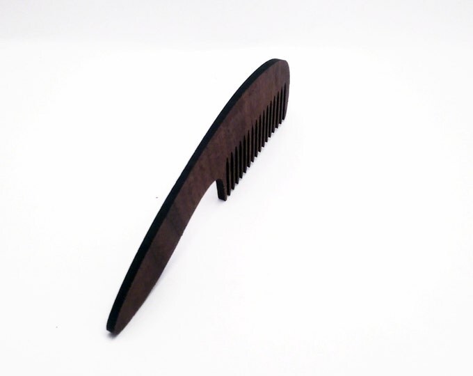 Walnut Handmade Wood Wallet - Slim Beard Combs set - Hair combs and wallet set- GenteelWood wallet - Minimalistic wallet - Valentines gift