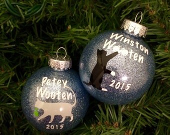 Fully Customizable Personalized Cat Ornament
