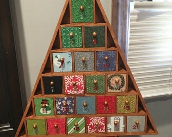 Deco Mod-Podged Christmas Advent Calendar