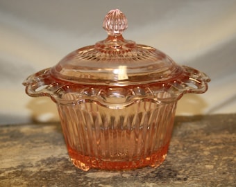 Anchor Hocking Depression Glass Bowl with Lid
