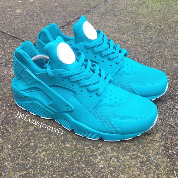 TEAL TURQOISE Nike Air Huarache Turqoise Nike by JKLcustoms