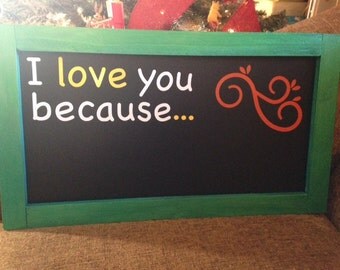 Items similar to Invest Love Chalkboard Print on Etsy