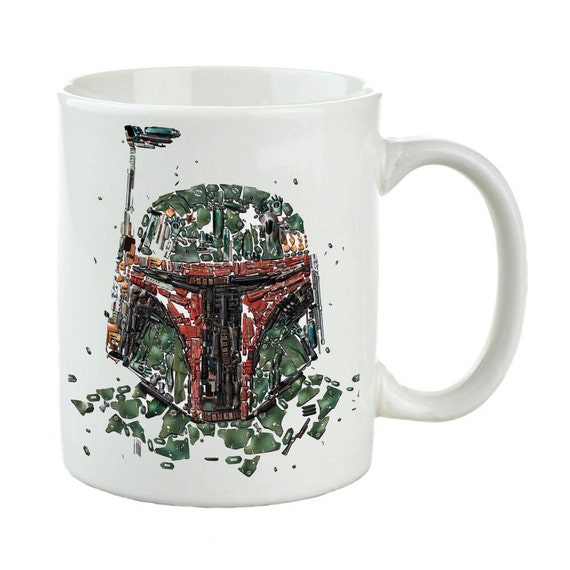 star wars boba fett mug with plush