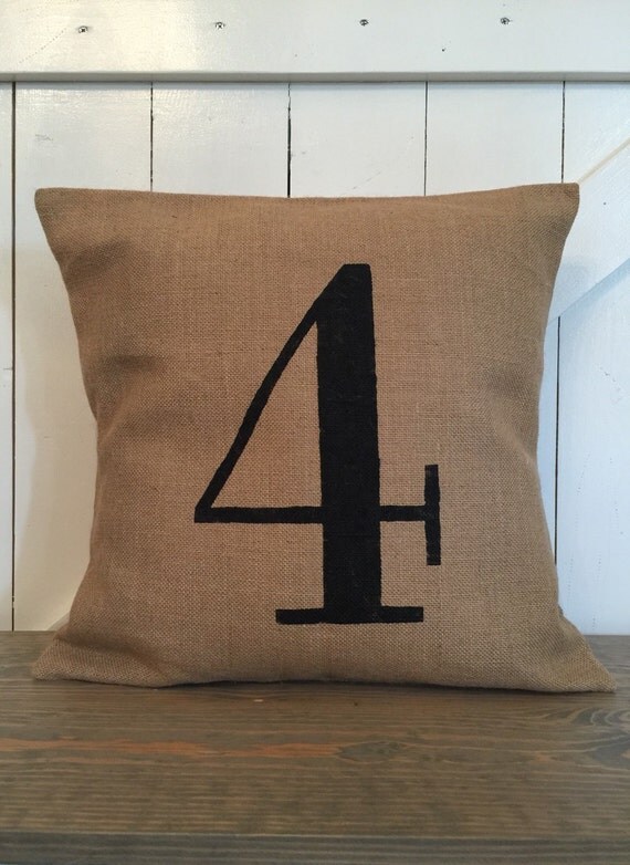 Items similar to Custom number pillow, Family number pillow, Favorite