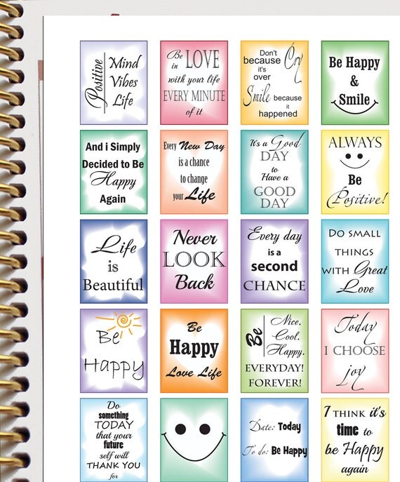 Inspirational Planner Stickers Quote Stickers Planner