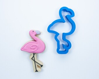 Flamingo Cookie Cutter | Bird Cookie Cutters | Zoo Cookie Cutters | Birthday Cookie Cutters | Unique Cookie Cutters | 3D Cookie Cutters