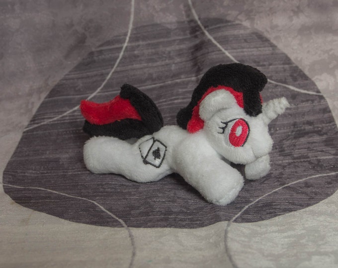 My Little Pony Fallout Equestria Project Horizons Blackjack Plush toy beanie tiny 5" minky