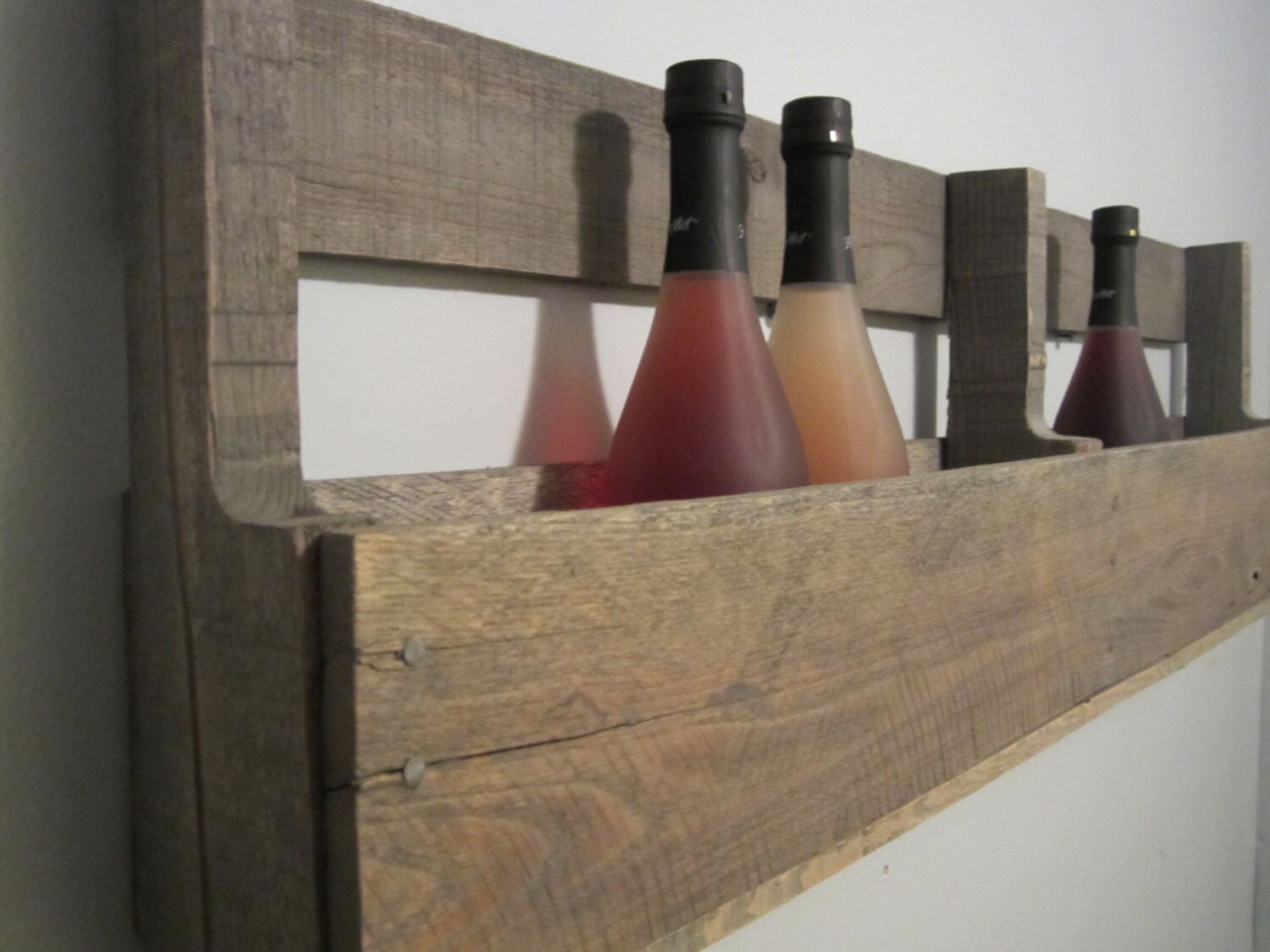 Pallet Wine Rack Wine Rack Wall Mount Wine Rack by DaceysDecor