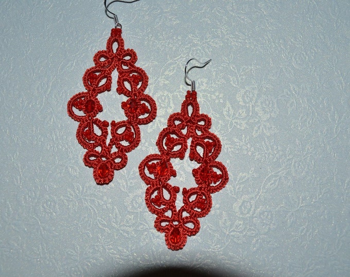 earrings red flame
