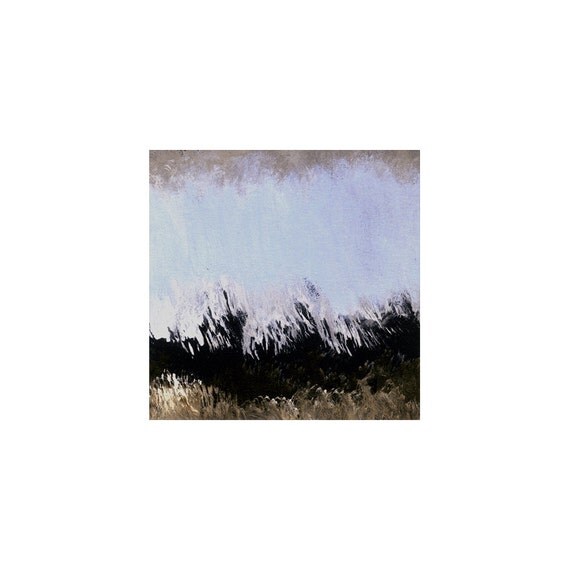 Acrylic painting on black paper small art work abstract