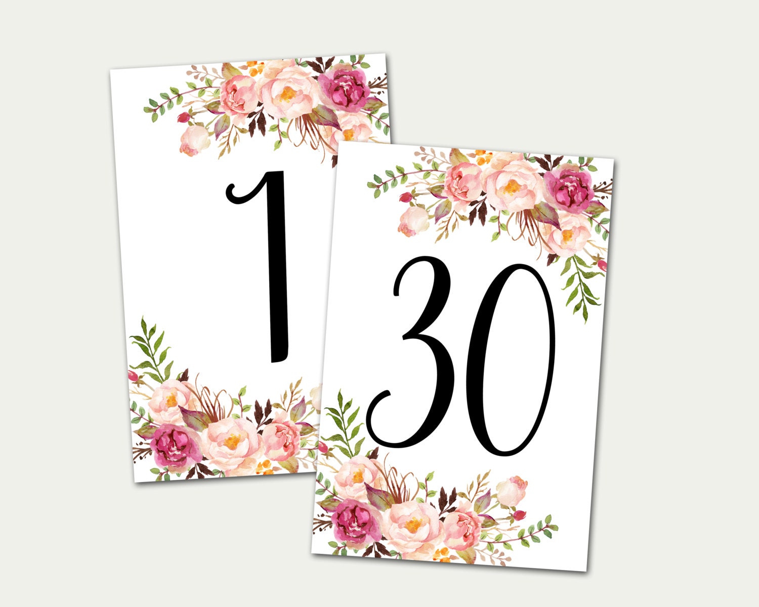 This is a picture of Fan Free Printable Table Numbers 1-30 This is a picture of Fan Free Printable Table Numbers 1-30