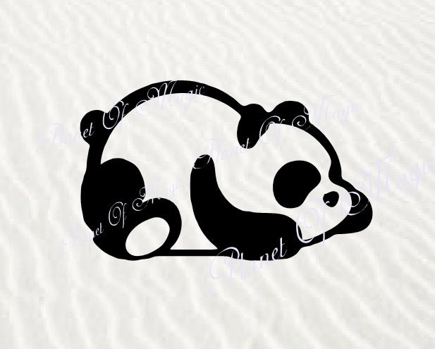 Download Panda SVG Bear Svg Animal Svg Cut File Panda DXF Bear