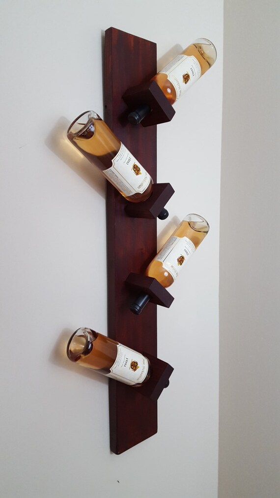 Items similar to Wine / Liquor Bottle Wall Rack, Wine holder, Wine