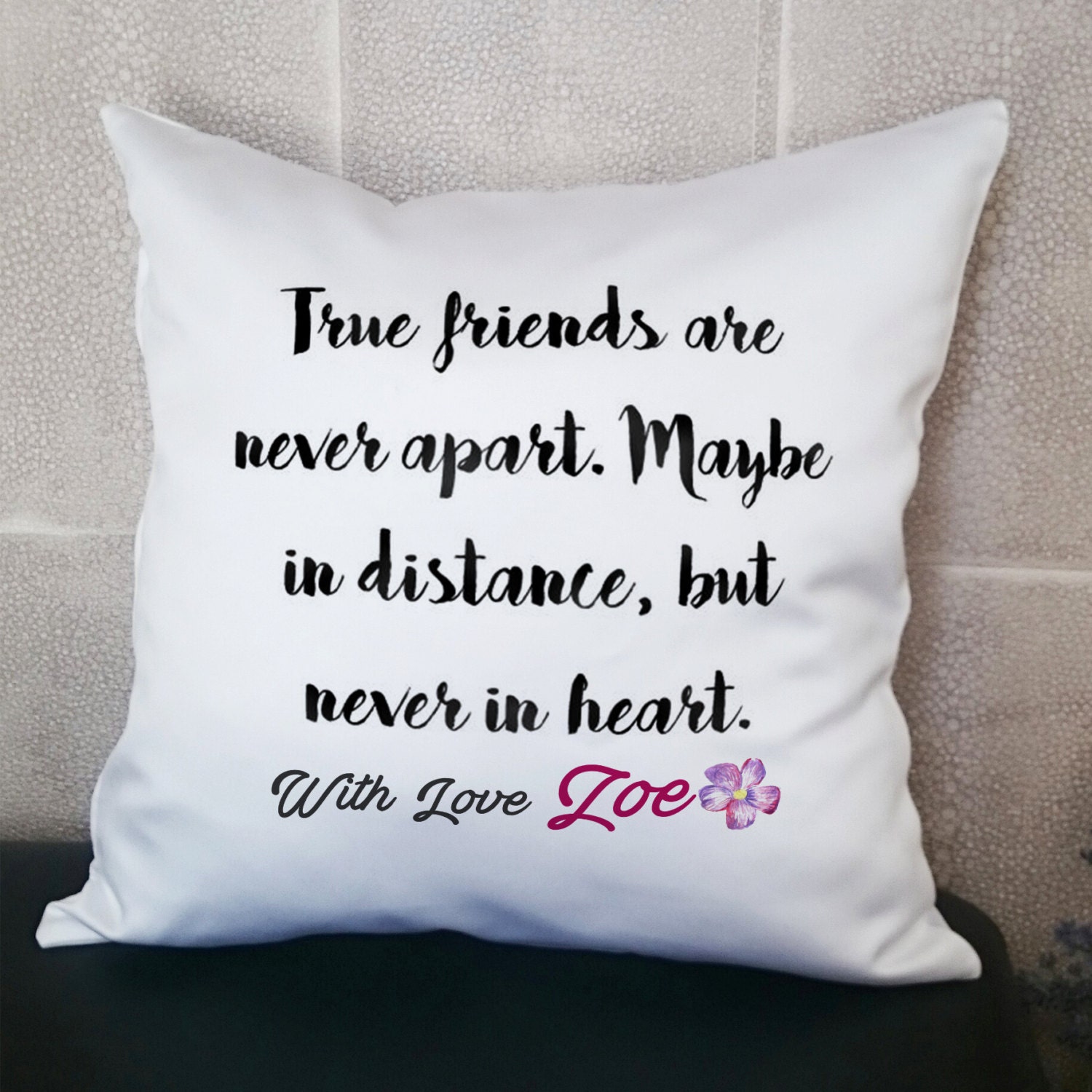 Quote Pillow Friendship Pillow Best Friend Pillows Name