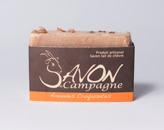 Savon au Lait de Chèvre-Odeur Dessert - Barre de Savon Naturel - Idéal pour peau sensible - Soin de peau
