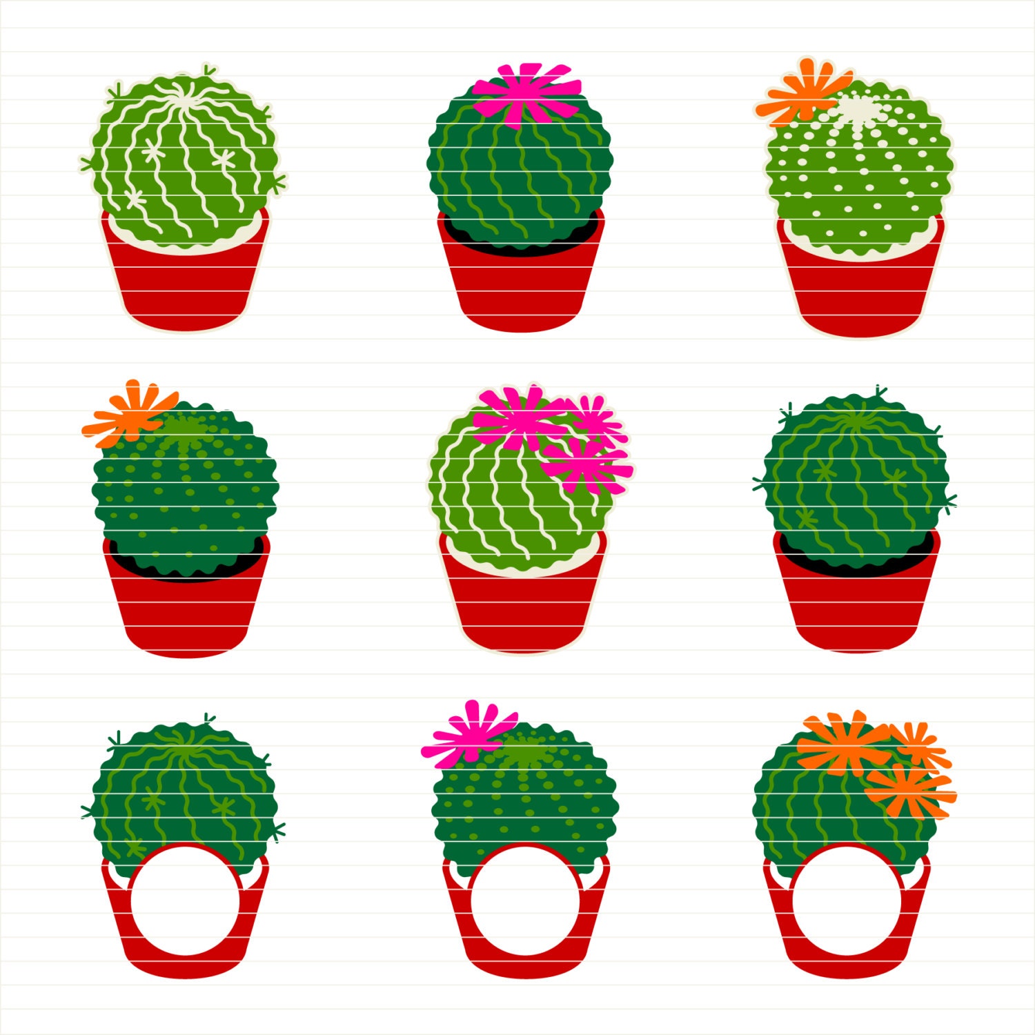 Download SVG Cactus svg Monogram Frames svg Summer Designs - Studio3 DXF EPS png jpg - cut file + clipart ...