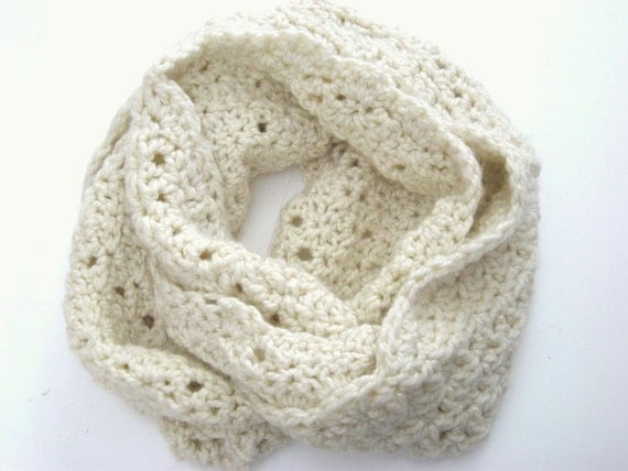 Crochet Infinity Scarf Pattern, Lacy Crochet Pattern, Two ...